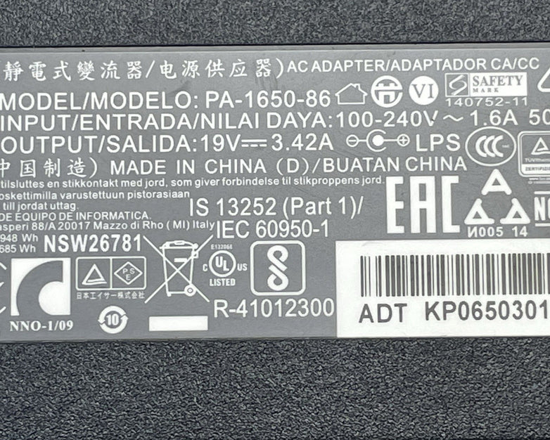 Acer Charger AC Adapter Power Supply PA-1650-86 Lot of 10