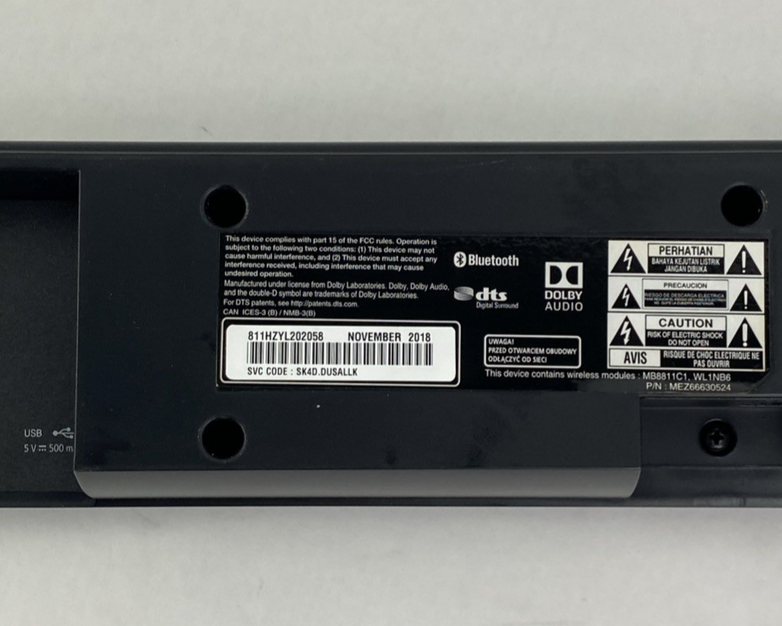 LG SK4D Bluetooth Wireless Soundbar - No AC/Remote