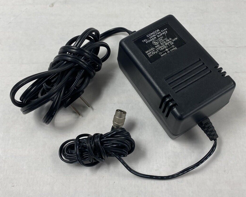 CONDOR Model No. D12-16-D 120VAC 60Hz 32W 12VDC 1.5A Power Supply