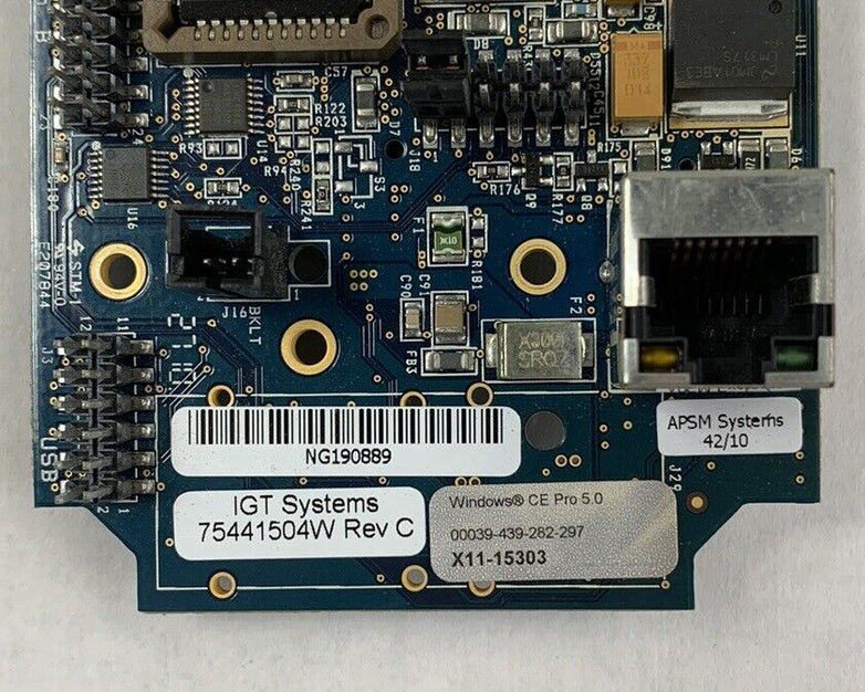 IGT Systems 75441504W Rev C Multimedia Sound Board Slot Machine Circuit Card