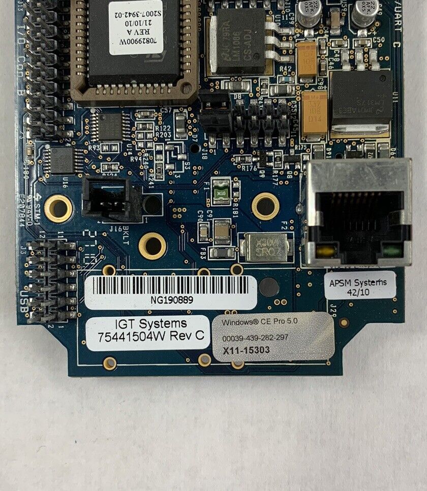 IGT Systems 75441504W Rev C Multimedia Sound Board Slot Machine Circuit Card