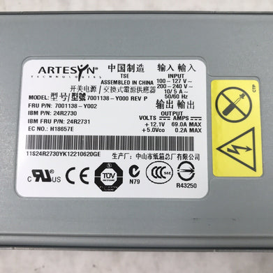 (Lot of 2) Artesyn 7001138-Y002 Power Supply 240V 60Hz 24R2731