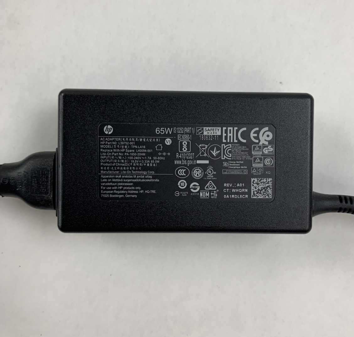 HP L40094-001 L39752-001 OEM AC Adapters 65W 19.5V 3.33A Mixed Lot of 8x