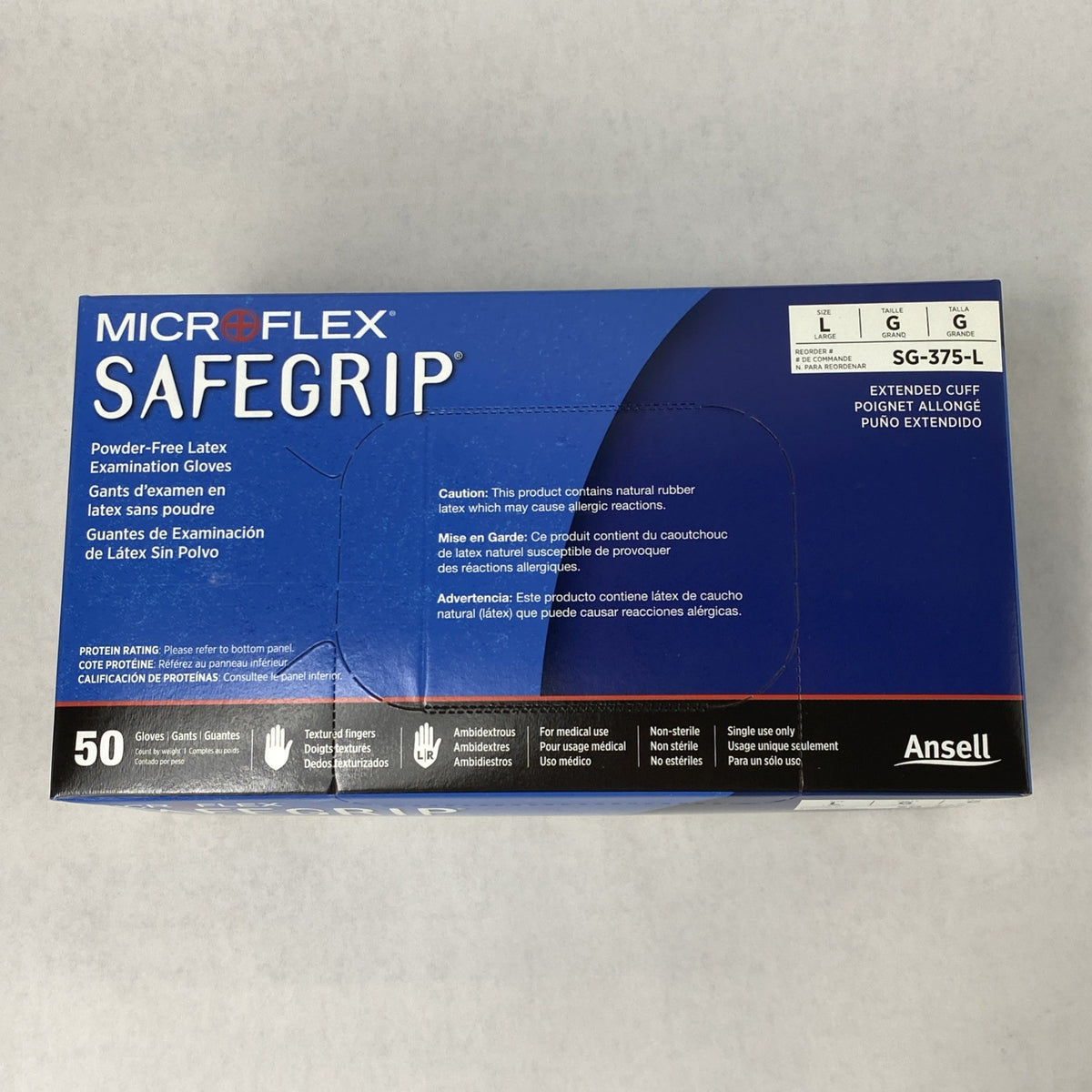 Ansell Microflex SG-375-L Exam Gloves Size L Blue - 500 Count7