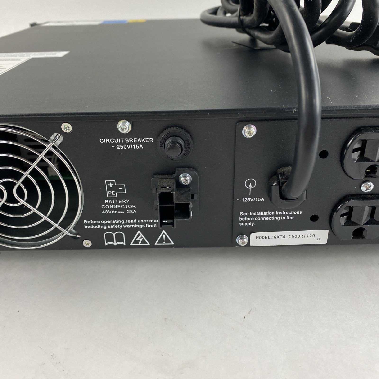 Emerson GXT4-1500RT120 Liebert GXT4 AC Power System 1500VA 120V7