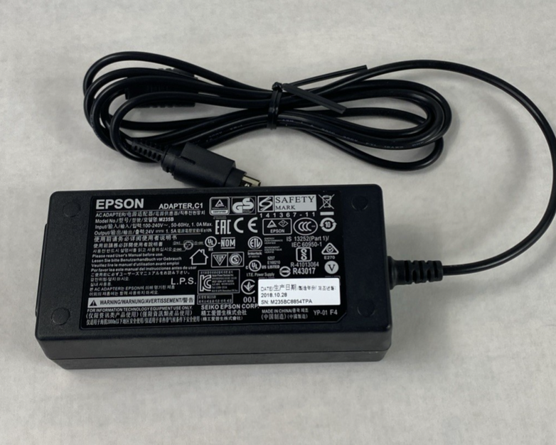 Epson C1 M235B 24V 1.5A AC Adapter (Lot of 6)
