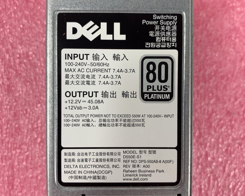 Dell D550E-S1 550W Switching Power Supply