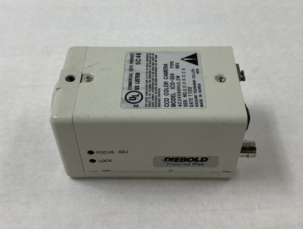 For Parts or Repair Ikegami Tsushinki ICD-504 CCD Color Camera No Lens