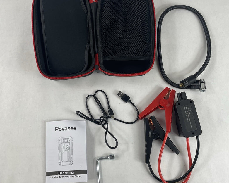 Provasee A6 Jump Starter with Air Compressor 150psi 44.4Wh - Semi-Tested
