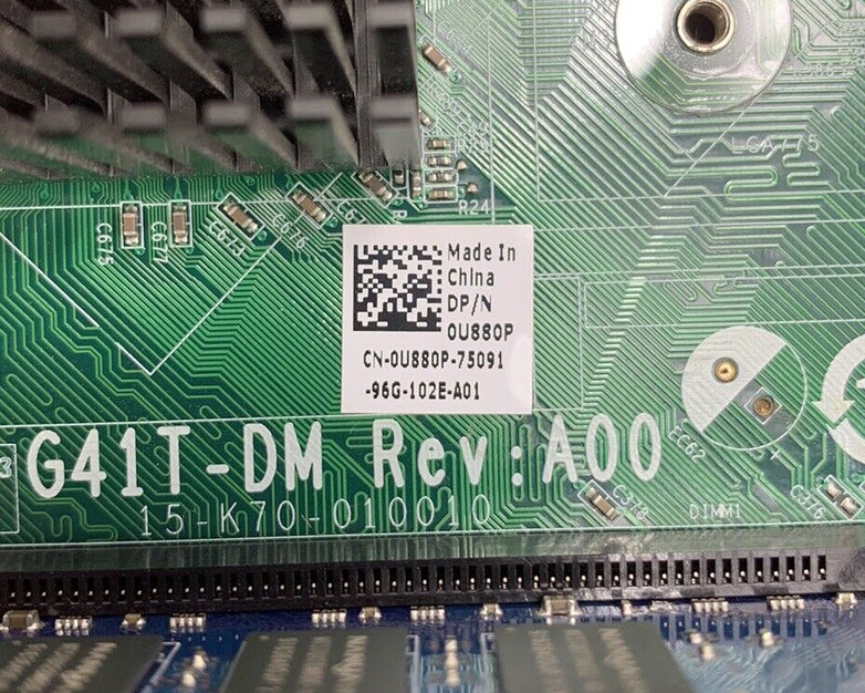 Dell 0U880P Motherboard Intel Pentium E5200 2.50GHz 4GB RAM w/ Shield