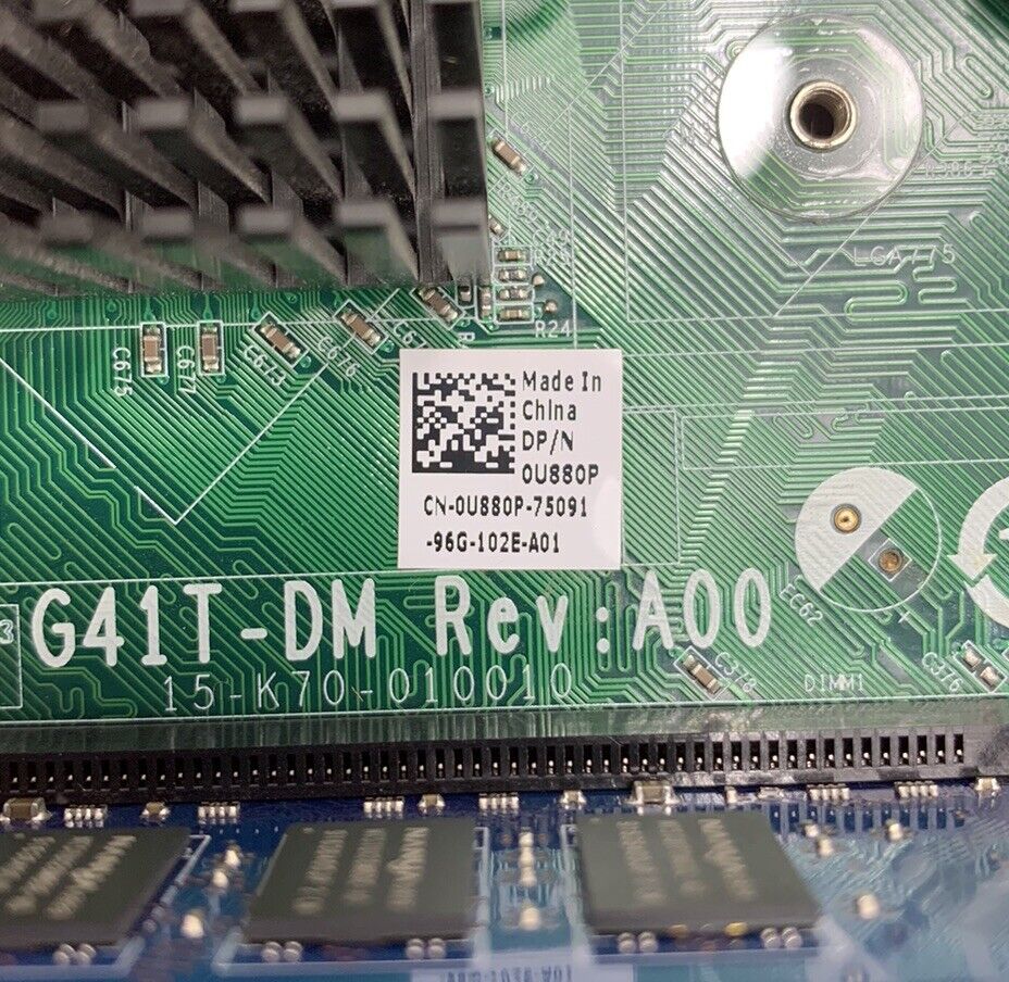 Dell 0U880P Motherboard Intel Pentium E5200 2.50GHz 4GB RAM w/ Shield