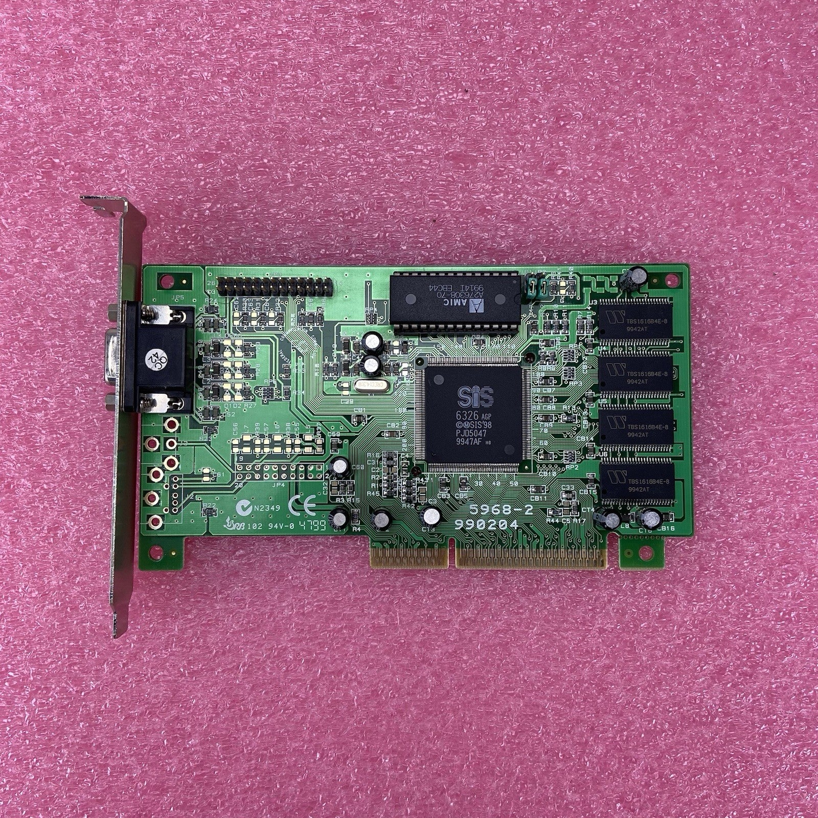 Vintage SIS 6326 AGP 4MB Pine 5968-2 Graphics Card Tested4