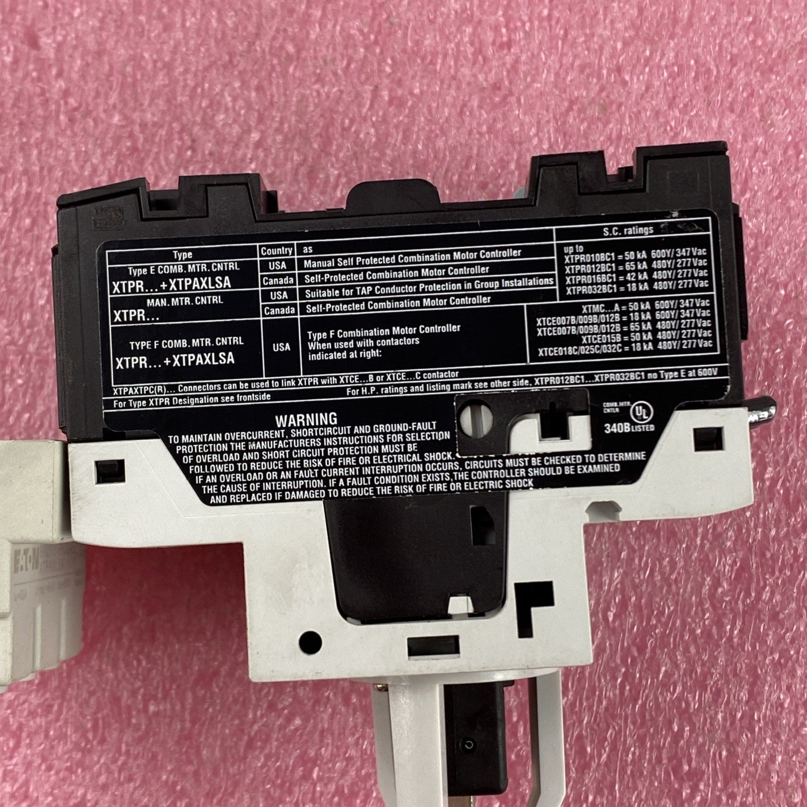 Eaton XTPRO16BC1 Motor Starter Protective Circuit Breaker4
