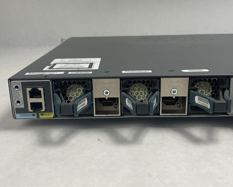 Cisco WS-C3650-48PS-S V02 Tested & Reset 2X PSU