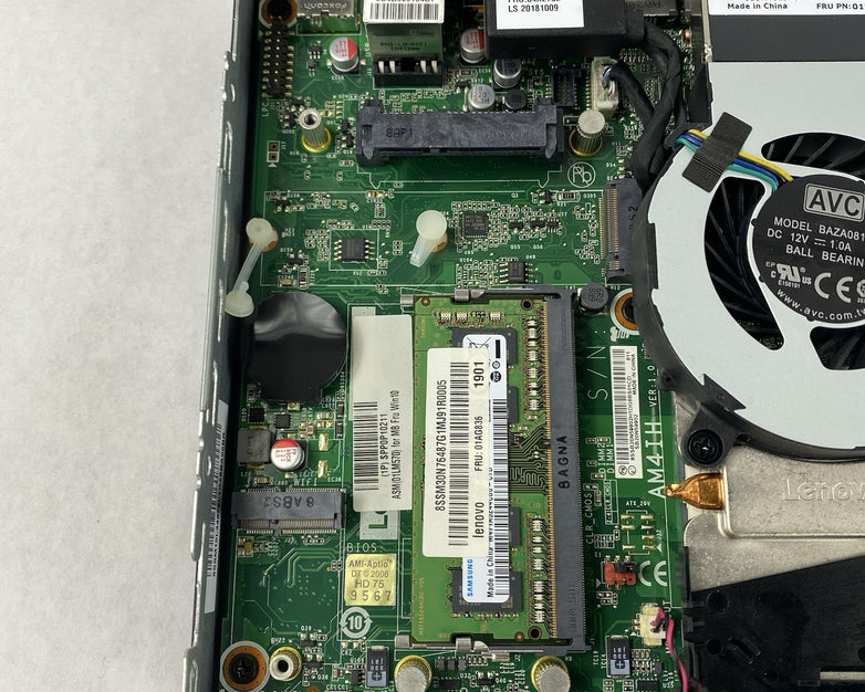 Lenovo ThinkCentre M715Q Micro AMD A6-9500E 3GHz 1x4GB RAM No HDD/OS/AC