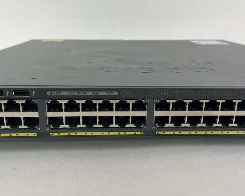 Cisco Catalyst WS-C2960XR-48FPD-I V02 48-Port Switch 2x PSU - Tested