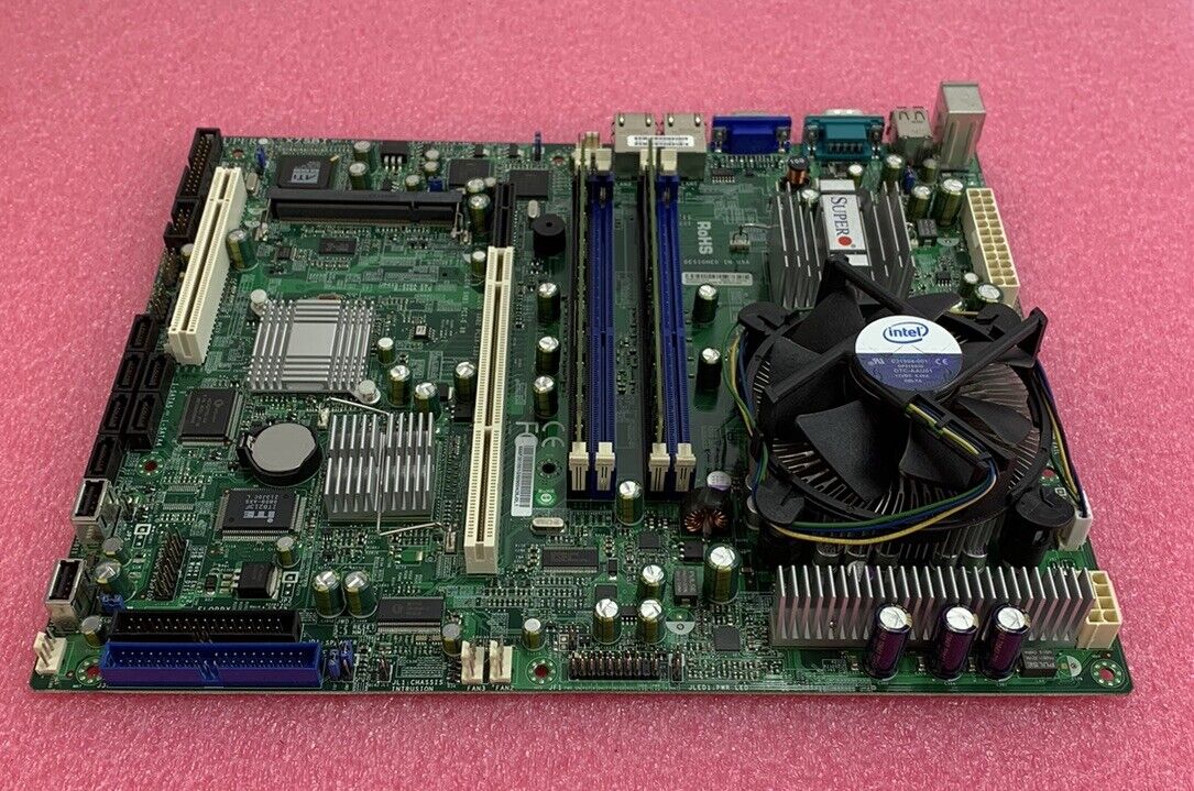SuperMicro X7SBI Motherboard Intel Core 2 Quad Q9300 2.5GHz 4GB RAM w/ Shield