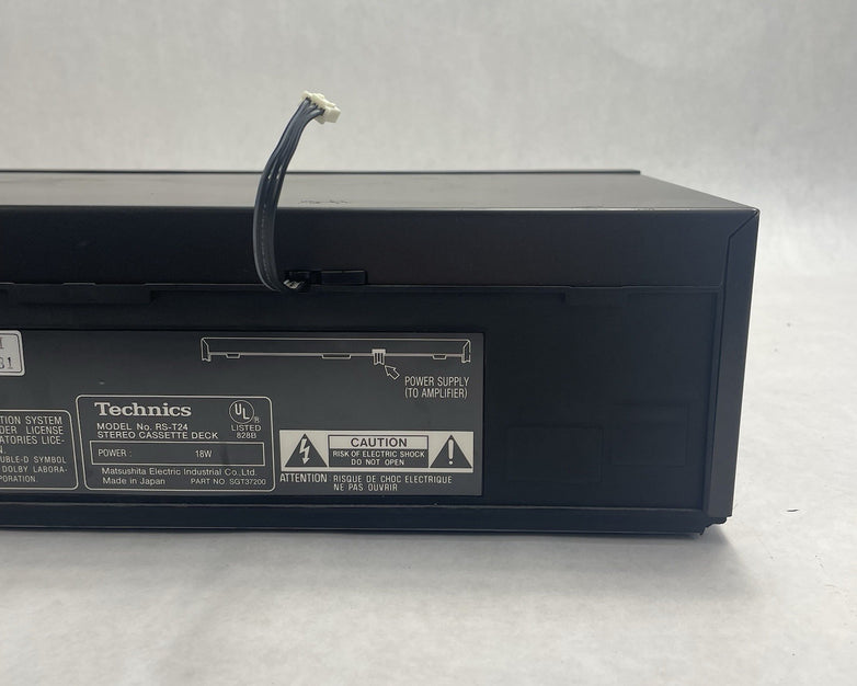 Technics RS-T24 Dual  Cassette Deck Player Recorder Dubbing Untested Parts