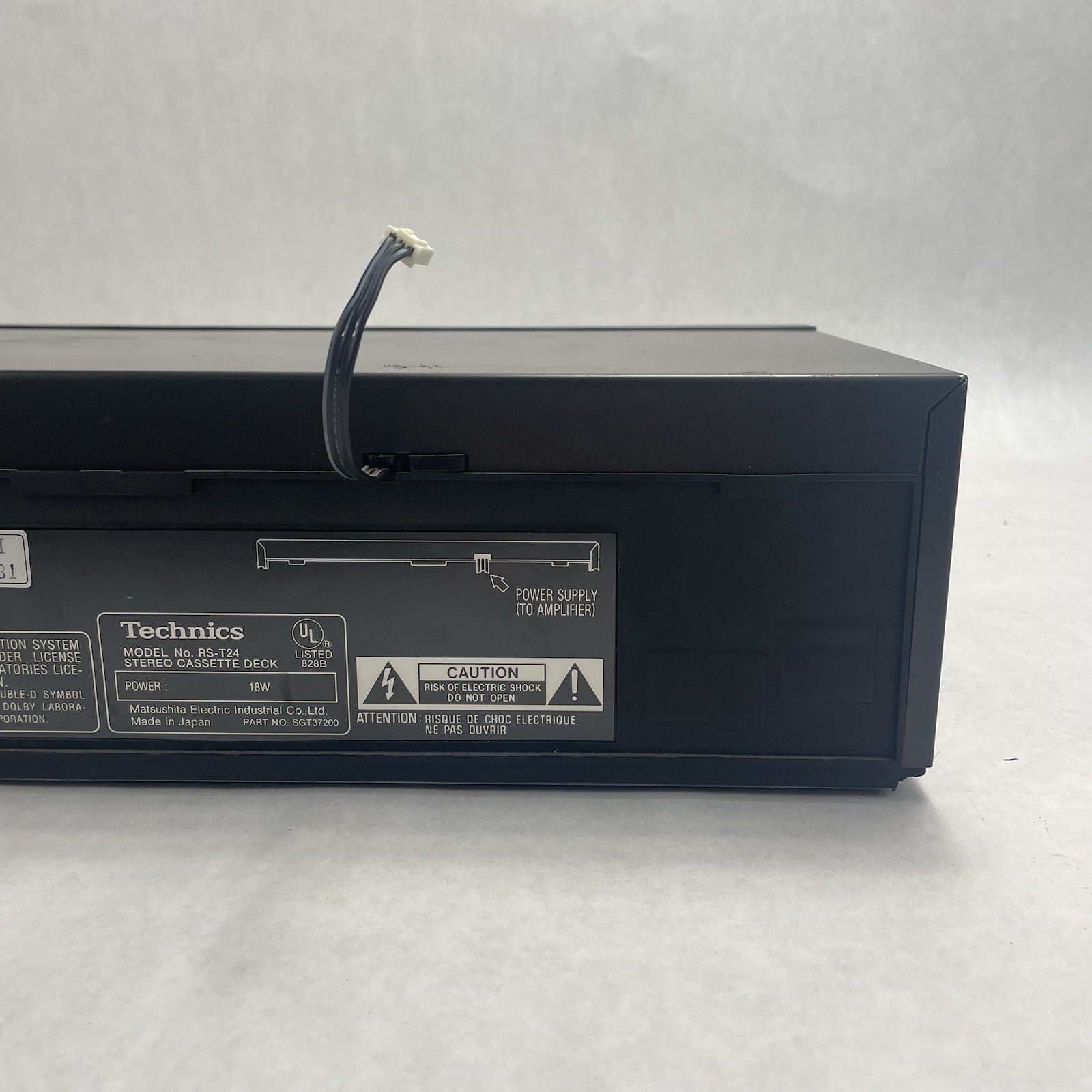 Technics RS-T24 Dual  Cassette Deck Player Recorder Dubbing Untested Parts9