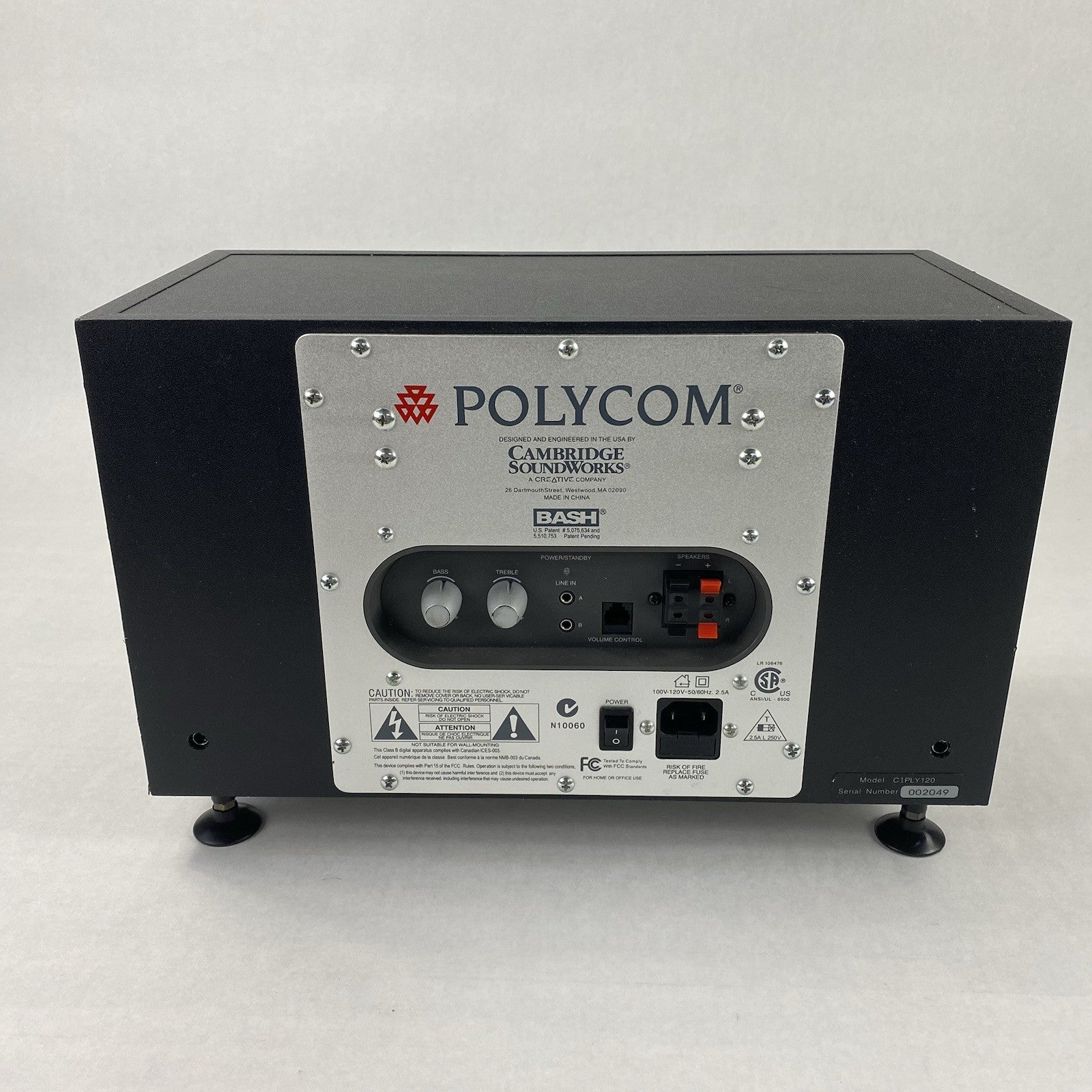 Cambridge Soundworks Polycom C1PLY120 Subwoofer Power Tested