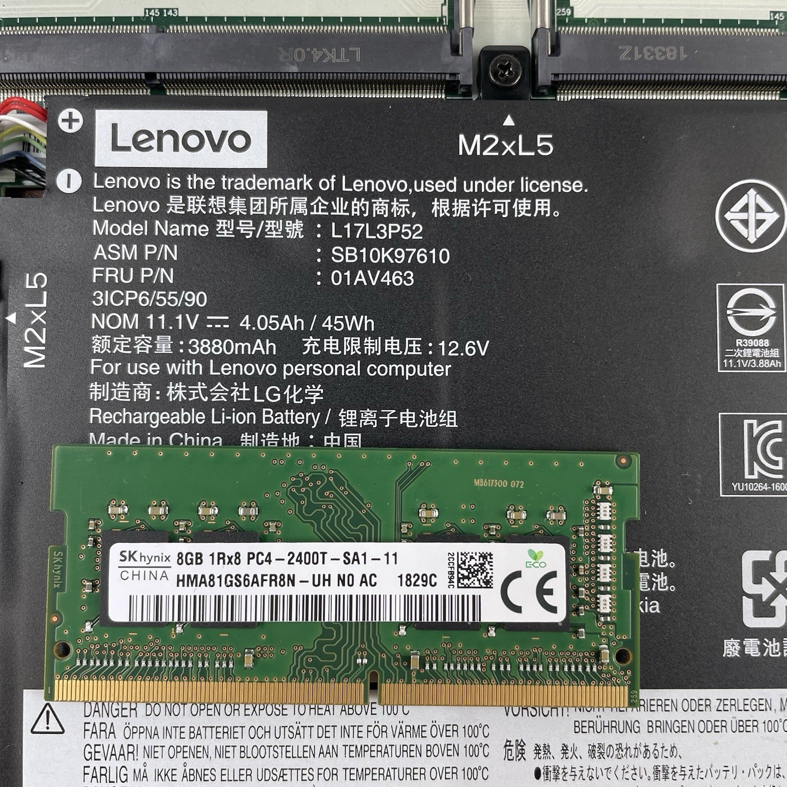 Lenovo ThinkPad L480 14" i5-8250U 1.60 GHz 8 GB RAM No SSD/OS/AC19