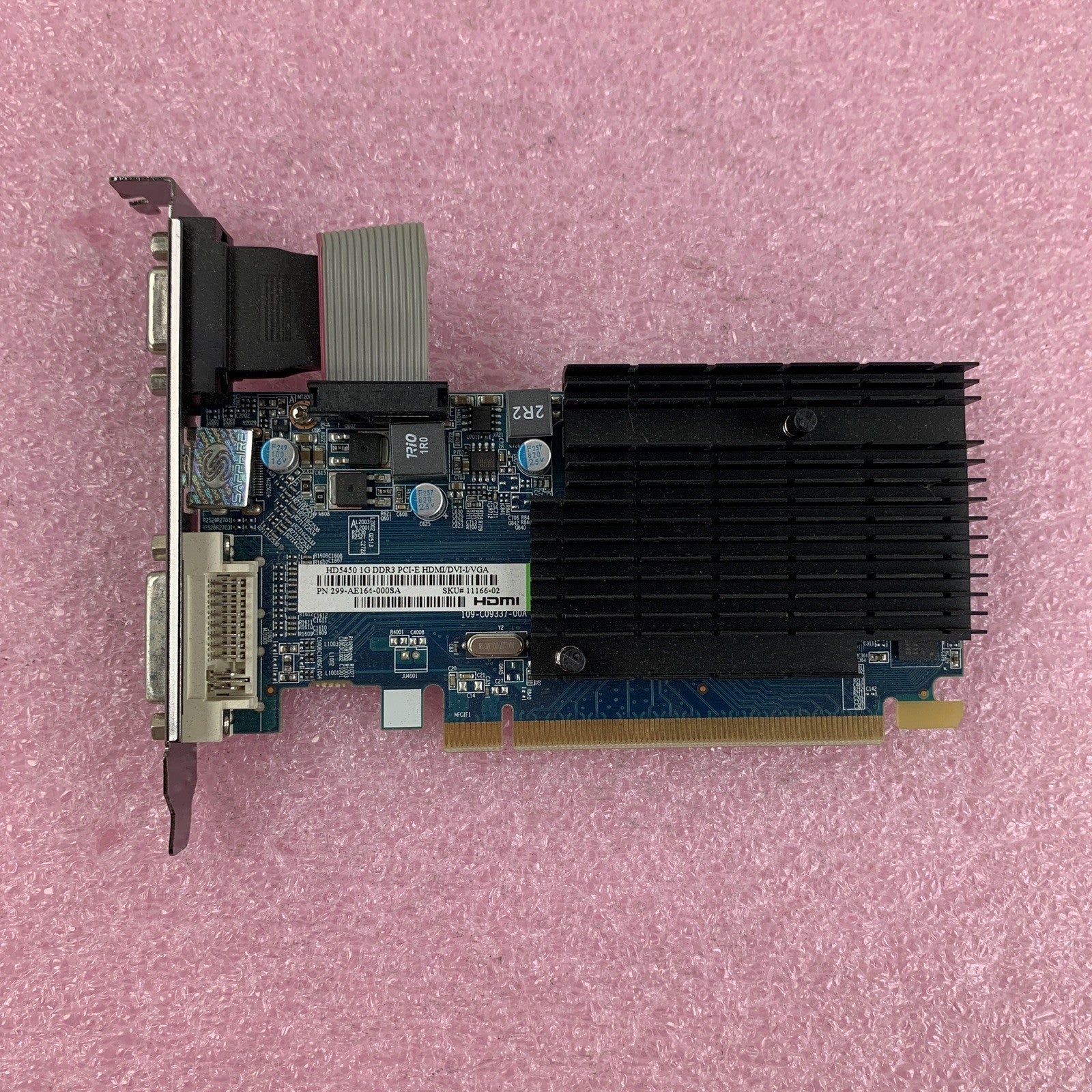 Sapphire 299-AE164-000SA AMD Radeon HD5450 1GB GDDR3 HDMI DVI VGA Low Profile