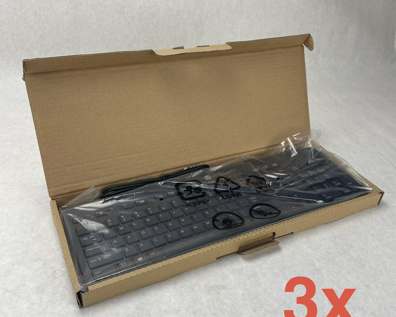 HP PH0U USB Slim US Wired Keyboard  Lot of 3