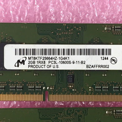 4GB Kit (2x 2GB) PC3L-10600S-9-11-B2 Micron MT8KTF25664HZ-1G4K1