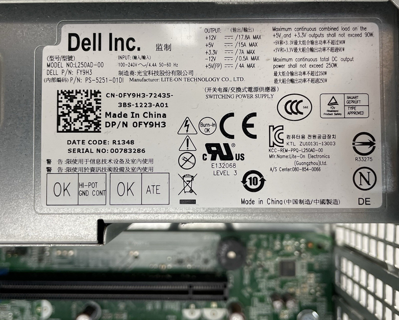 Dell Optiplex 7010 DT Intel Core i5-3570 3.40 GHz 4 GB Ram NO HDD NO OS