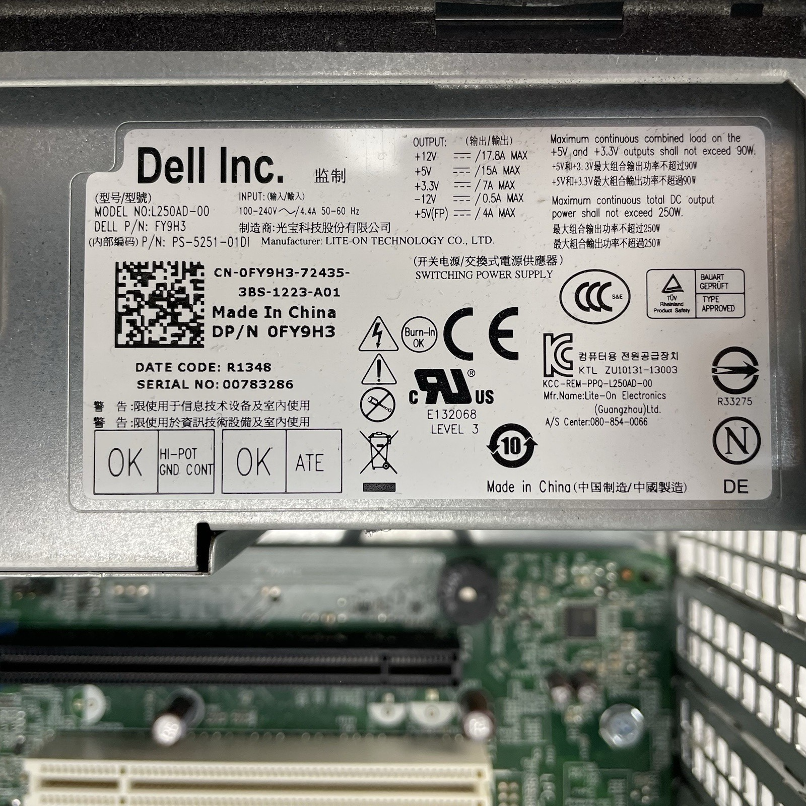 Dell Optiplex 7010 DT Intel Core i5-3570 3.40 GHz 4 GB Ram NO HDD NO OS