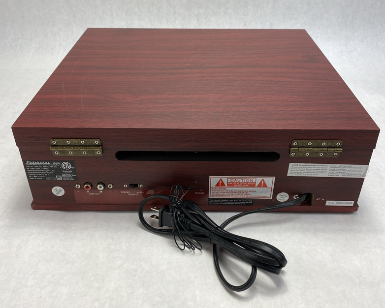 Studehaker SB6052 Turntable FM/AM stereo Receiver Cassette Player
