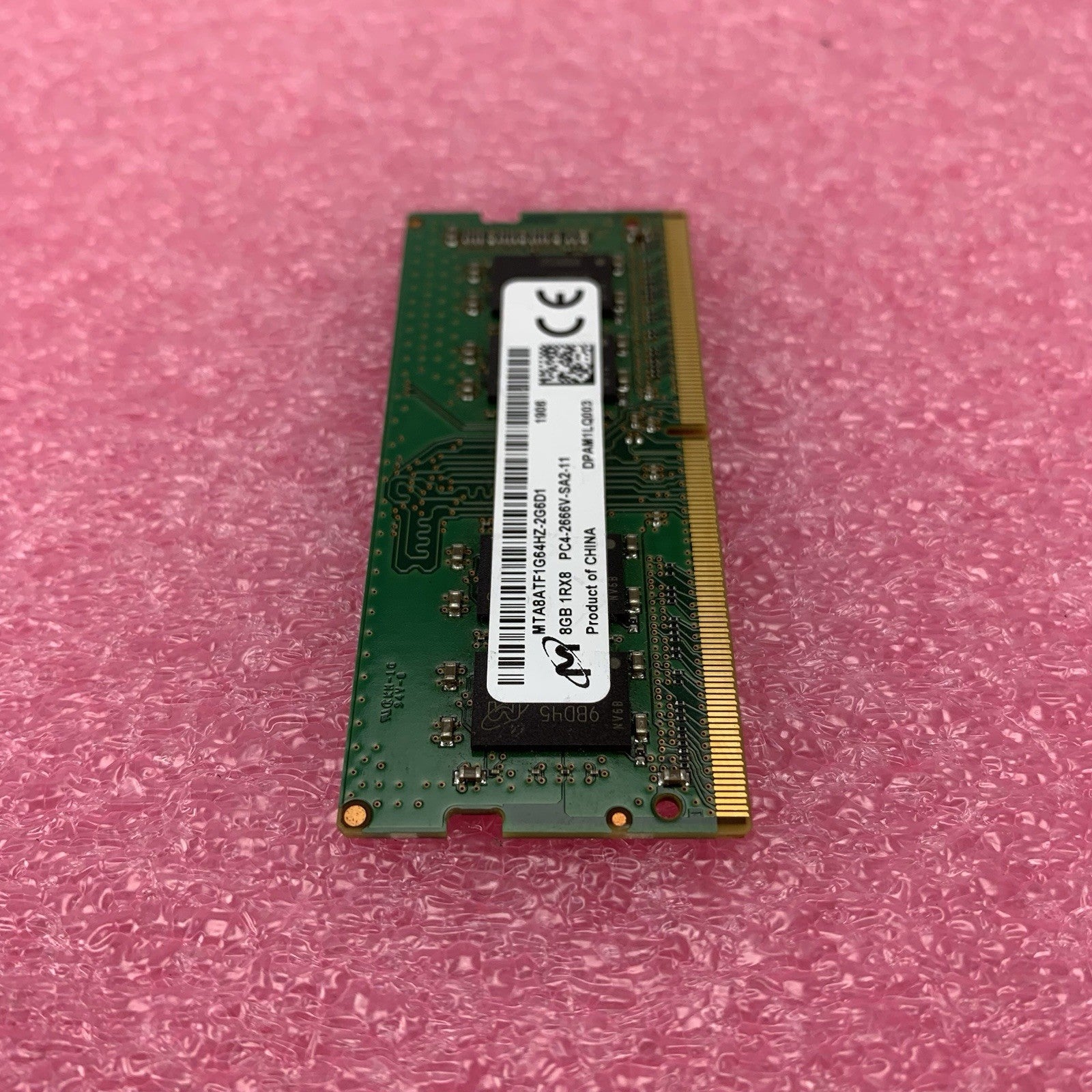 Micron MTA8ATF1G64HZ-2G6D1 PC4-2666V-SA2-11 8GB 1Rx8 Desktop Memory RAM4
