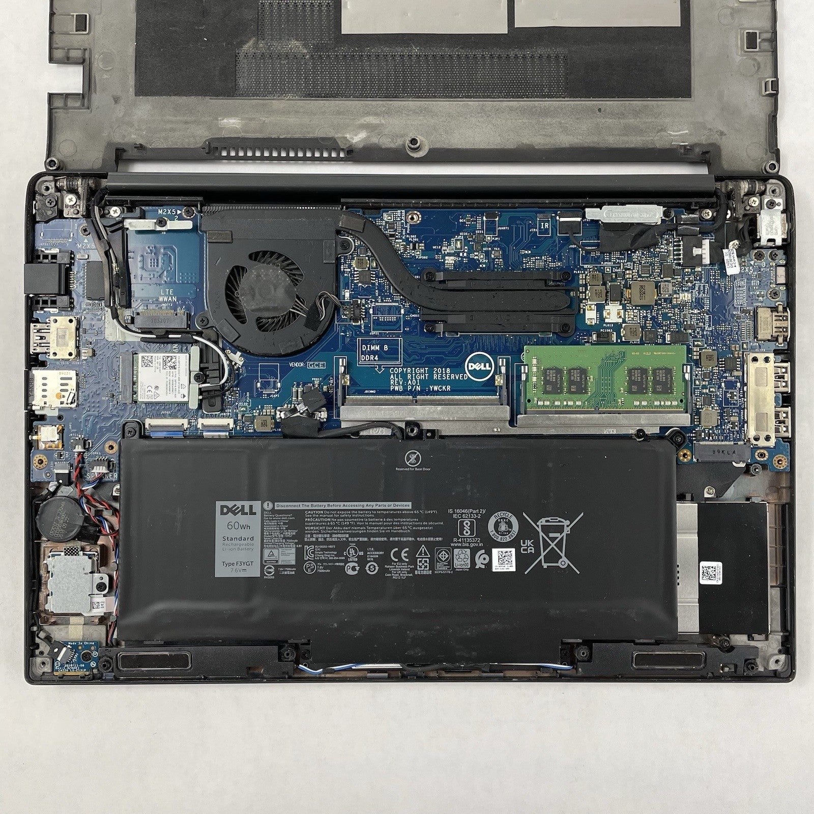 Dell Latitude 7490 14" i5-7300U 2.60 GHz 8 GB RAM No SSD/OS/AC17