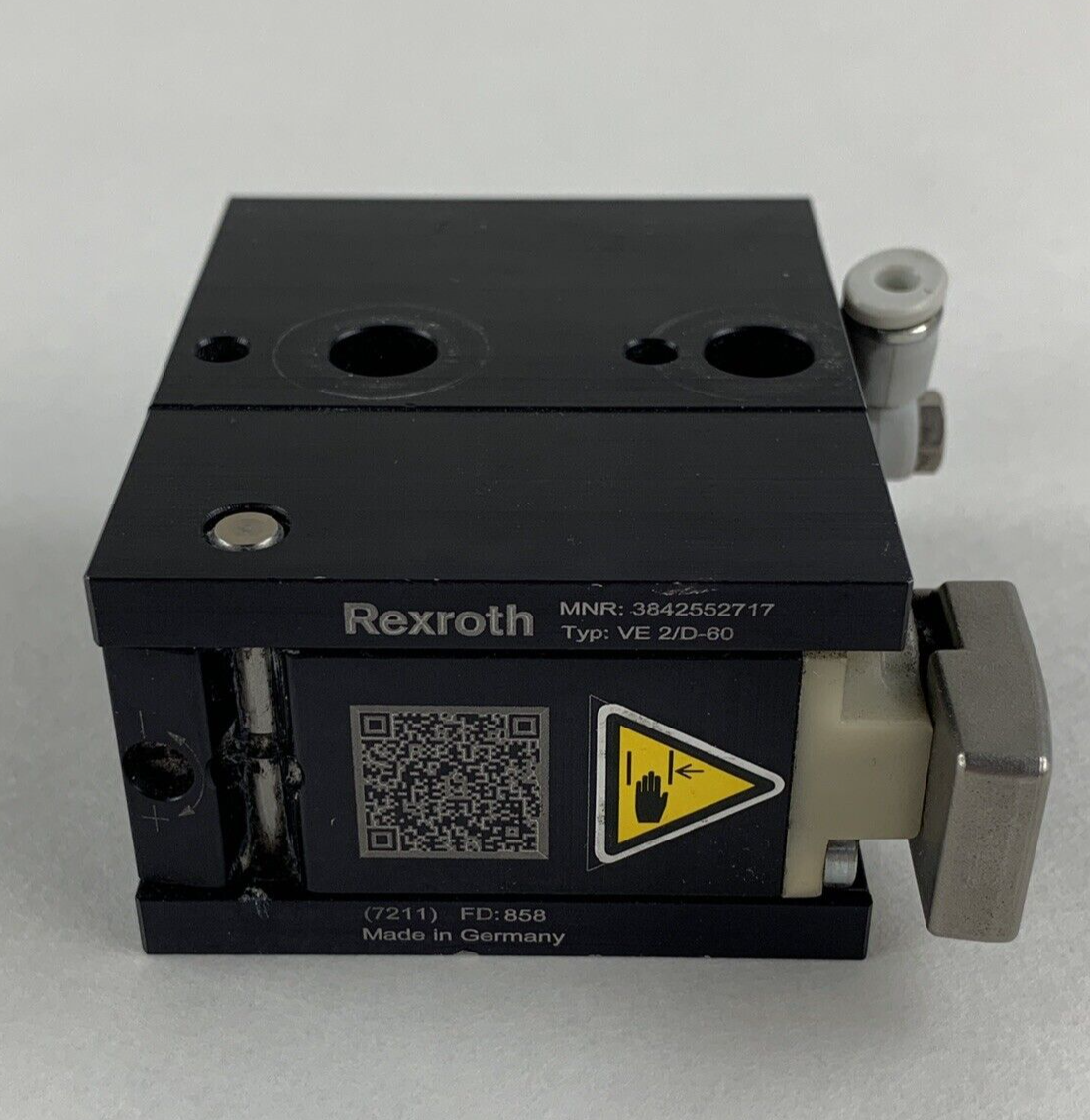 Rexroth 3842552717 Stop Gate Block Cylinder Untested