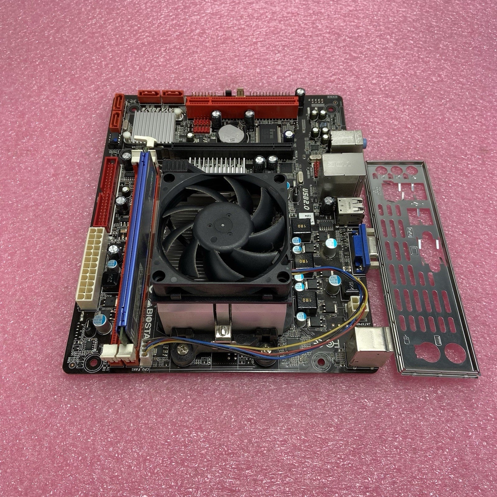 BioStar A780L3C Motherboard AMD Phenom 2 x2 555 3.19GHz 8GB RAM w/Shield 3