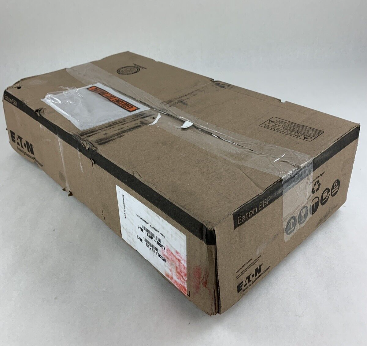 Eaton EBP-0807 Replacement Battery Pack Old Stock MFG 02/2024 Recharge 12/2024