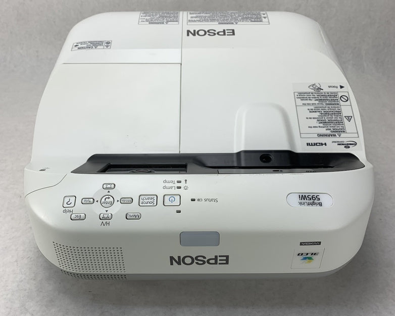 Epson H599A BrightLink 595Wi LCD Lamp Projector 1231 Lamp Hours No Remote