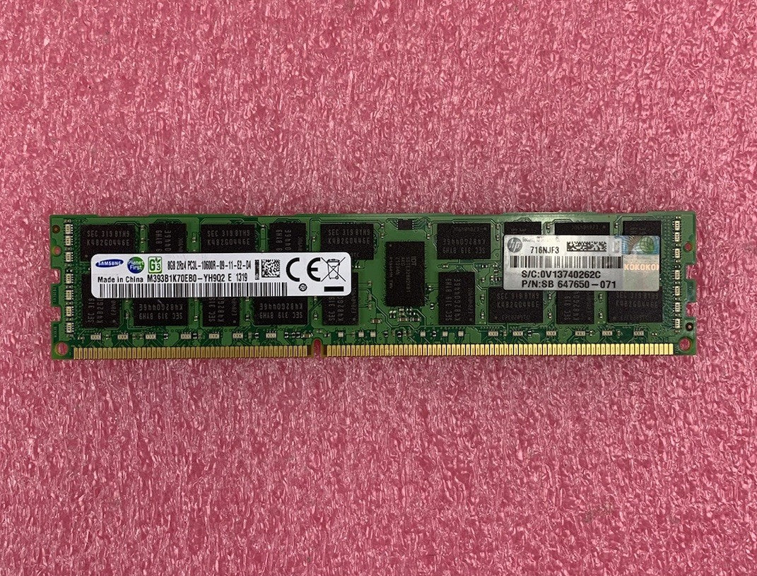 Samsung 8GB 2Rx4 PC3L-10600R-09-11-E2-D4 RAM Stick (Lot of 6)