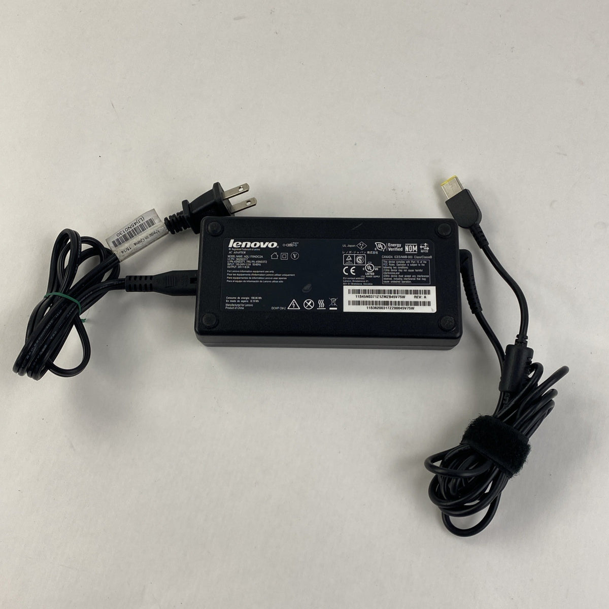 Lenovo ADL170NDC2A 170W 20V Square Tip AC Adapter - Lot of 25