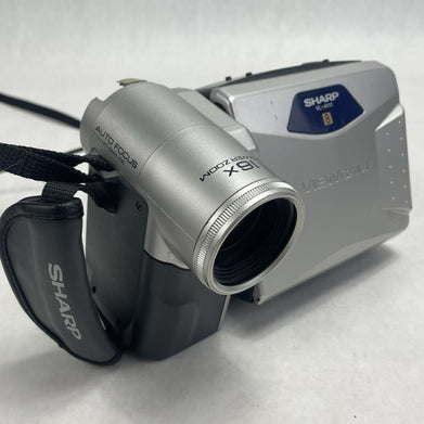 Sharp Viewcam VL-A111U 8mm Camcorder Silver 16x Zoom 2.5" LCD AC Adapter
