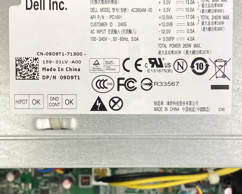 Dell OptiPlex 790 MT Intel Core i5-2500 3.30GHz 4GB RAM DVDRW No HDD OS