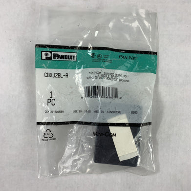 Panduit CBXJ2BL-A Mini-Com Surface Mount Box New Sealed