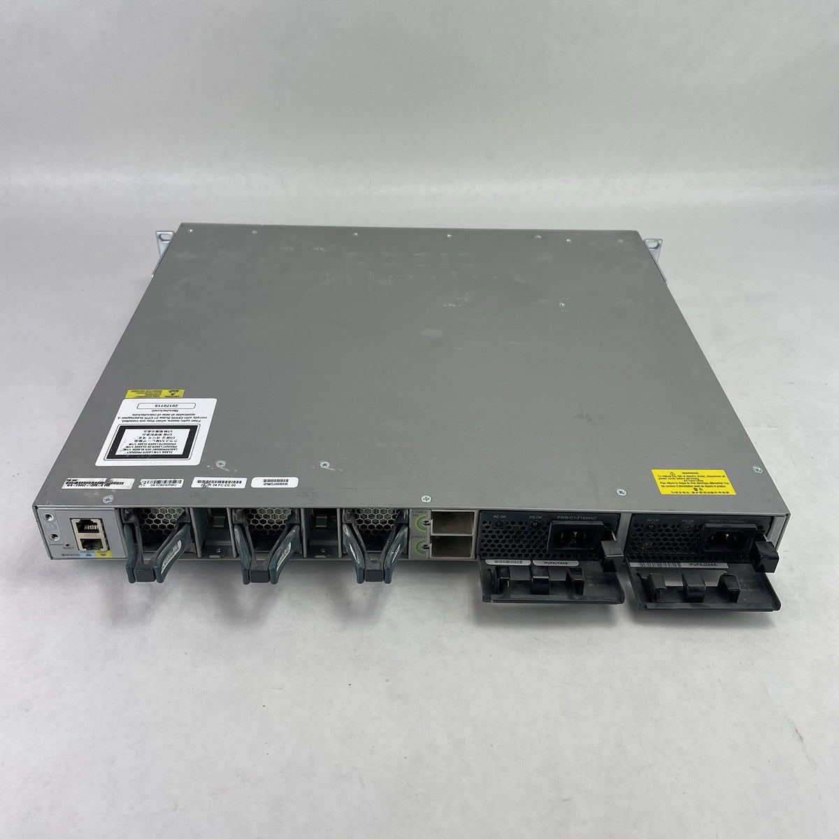 Cisco WS-C3850-12XS-S V02 IP Base Switch 12 SFP+ Eth Port 2X PSU - Tested6
