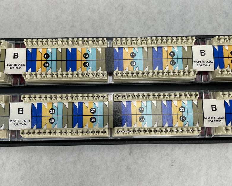 Hubbell P5E48UE SpeedGain C5E+ 2U 48-Port Rack Mountable Patch Untested