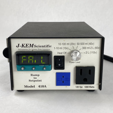 J-KEM Scientific 410A 1800W 120 VAC Ramp to Setpoint