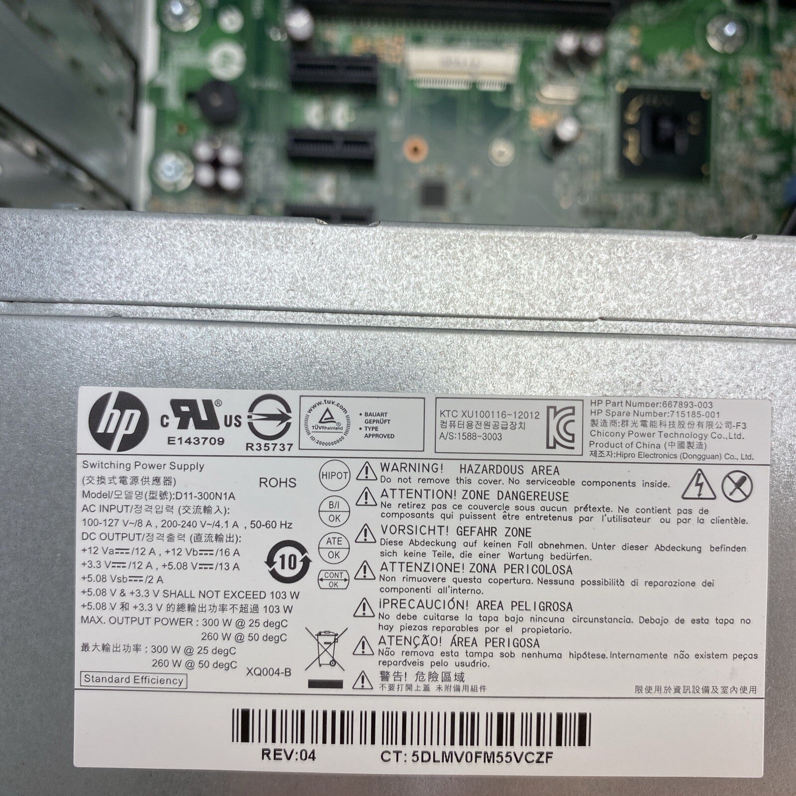 HP Pro 3500 Series MT Intel Core i3-3240 3.40 GHz 4 GB RAM DVDRW No HDD No OS