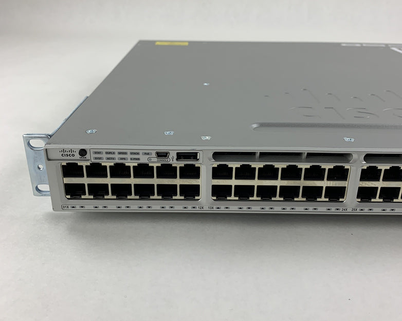 Cisco WS-C3850-48P-S V06 Catalyst 3850 w/ C3850-NM-4-1G Switch Tested Reset