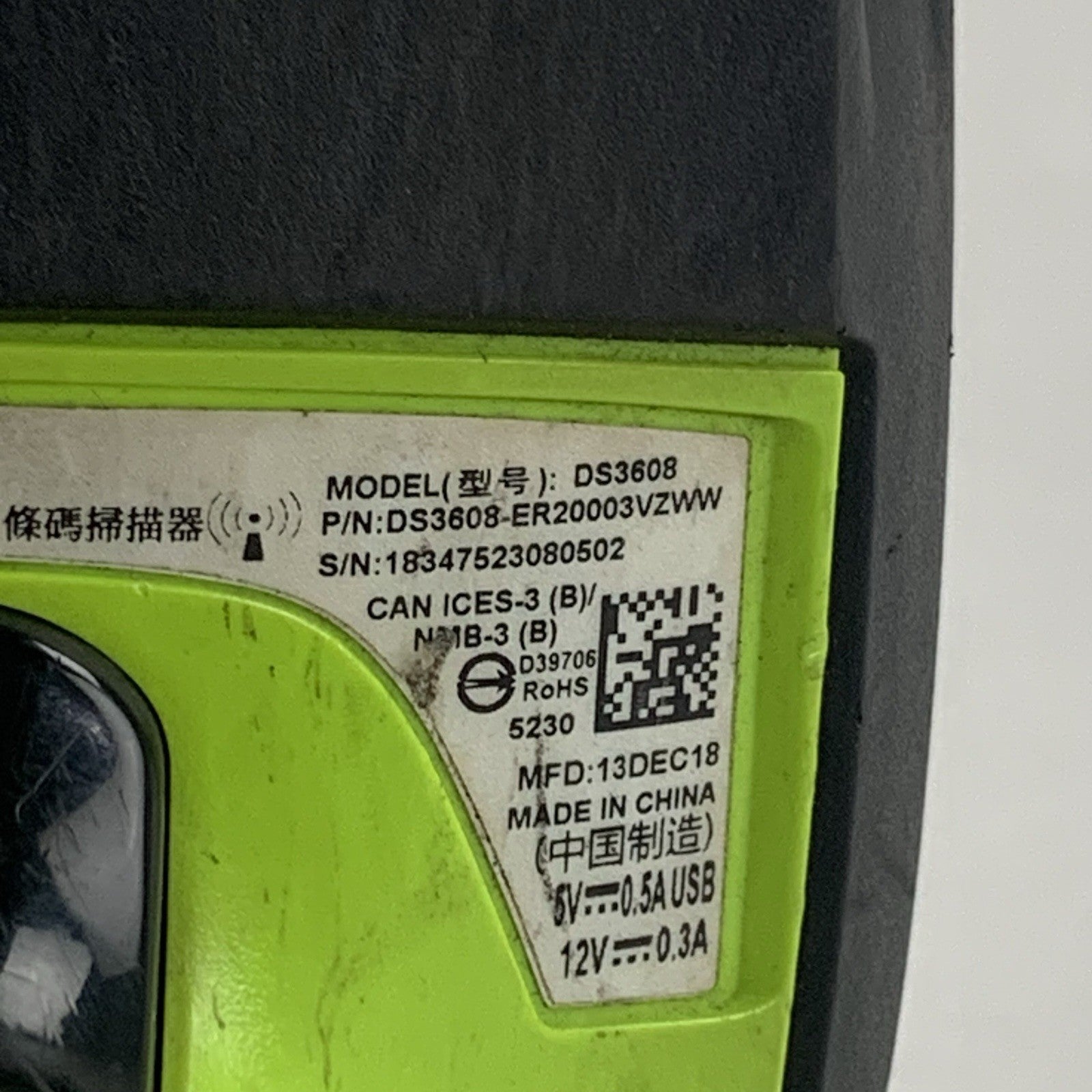 Zebra DS3608-ER20003VZWW Barcode Scanner Tested w/ USB Cable6