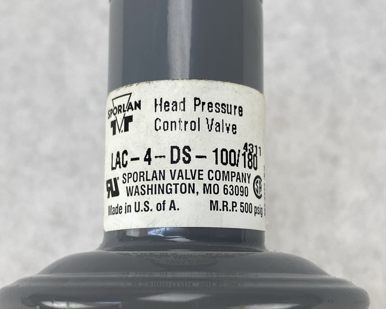 Sporlan LAC-4-DS-100/180 Head Pressure Control Valve 1/2 x 1/2 ODF Solder 903085