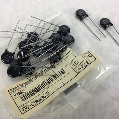 ZNR 10K361U, P7082 ,10MM 360V 2500A ZNR SUR ABSORBER, Lot of 16, NEW